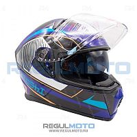 Шлем мото интеграл KIOSHI (Киоши) Avatar 320 с очками красный (XL)