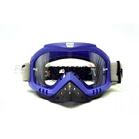 Очки кроссовые ROCKOT (Рокот) RM-325 (синий/прозрачная, Anti-Scratch)