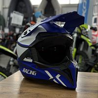 Шлем мото кроссовый Мототека ( MOTOTEKA ) TQ 602 PURPLE/WHITE XL