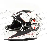 Шлем мото интеграл GTX 578 №4 (M) WHITE/BLACK/RED