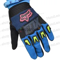 Перчатки мото (детские) FOX (Фокс) №1 Purple/Blue (15 см/6-7 лет) мотокросс