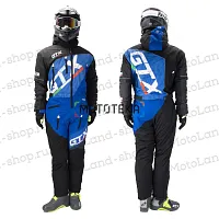 Комбинезон для снегохода GTX №1 black-blue (текстиль) (L)