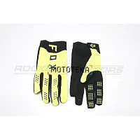 Мотоперчатки кроссовые FOX #2 (XL, зелёный/чёрный)