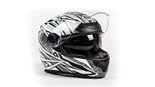 Шлем мото интеграл THH TS - 44#3 BLK/WHT (S)
