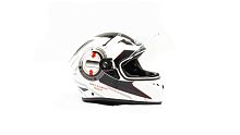 Шлем мото интеграл GTX 578 (XL) #4 WHITE/BLACK/RED