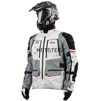 Куртка мотоциклетная (текстиль) GTX EJ-2405 LIGHT GREY (S)