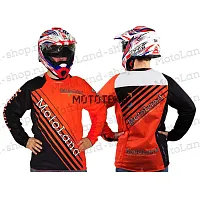 Джерси/футболка для мотокросса MotoLand Racing Team / ORANGE (XL) рекламная цена