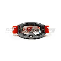 Очки кроссовые ROCKOT (Рокот) RM-136 (серый/прозрачная, Anti-Scratch)