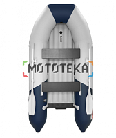 Лодка ПВХ Таймень NX 2900 НДНД светло-серый/чёрный