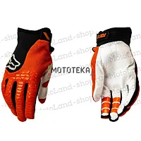 Перчатки мото FOX (Фокс) №13 Orange (XL) мотокросс