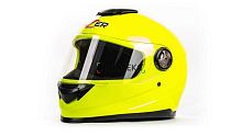 Шлем мото интеграл HIZER (Хайзер) B565 (L) #2 lemon green