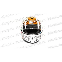Шлем мото интеграл GTX 578 №6 (M) WHITE/FLUO ORANGE RED BLACK