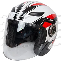 Шлем мото открытый HIZER (Хайзер) 219 №1 (S) white