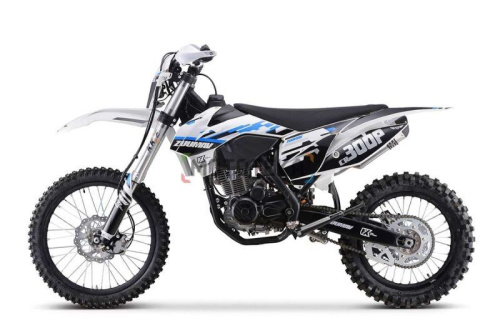 Мотоцикл кроссовый / эндуро Zuumav (Зуумав) CR300P белый/синий фото 3