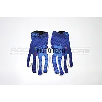Мотоперчатки кроссовые 100% #5 (XL, синий/белый)