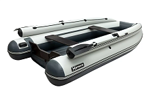 Лодка ПВХ SibRiver (Сибривер) Hatanga (Хатанга) PRO - 330 НДНД (фальшборт) светло-серый/тёмно-серый