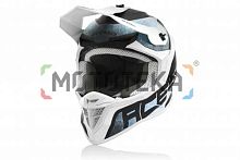 Шлем мото кроссовый Acerbis (Асербис) LINEAR White/Light-Blue M