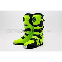 Мотоботы кроссовые SCOYCO (Скойко) MBM006, лайм/чёрный, 39