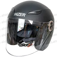 Шлем мото открытый HIZER (Хайзер) 219 №2 (M) matte-black