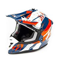 Шлем мото кроссовый GTX 633 (L) #3 BLUE/RED WHITE