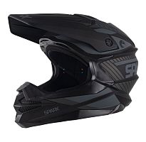 Шлем мото кроссовый SPARX Fenix Gravity (JK6803) черно-серый матовый XL