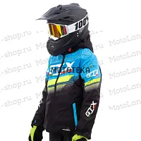 Куртка для снегохода (детская) GTX №4 black-blue (текстиль) (14Y)