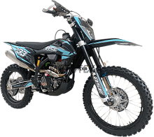 Мотоцикл кроссовый / эндуро BSE (БСЕ) T8 Neon Blue (015)