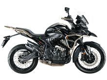 Мотоцикл дорожный Zontes (Зонтес) ZT350 - T (4T ZT184MP EFI) 19/17 (2023 г.) чёрный с ПТС