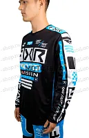 Джерси/футболка для мотокросса FXR №1 (L) black/blue