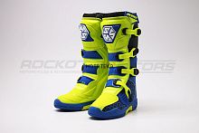 Мотоботы кроссовые SCOYCO (Скойко) MBM009 лайм/синий 41