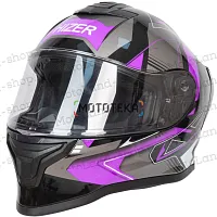 Шлем мото интеграл HIZER (Хайзер) J5325 №1 (XL) blue