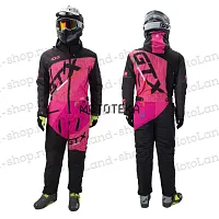 Комбинезон для снегохода (женский) GTX №5 black-pink (текстиль) (M)