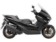 Скутер ZONTES (Зонтес) ZT368 - K (ZT1P79MP EFI) 15/14 (2025 г.) чёрный с ПТС