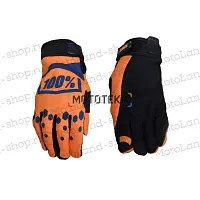 Перчатки мото 100% №4 orange/black (XL) мотокросс