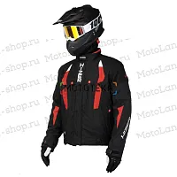 Куртка для снегохода HIZER (Хайзер) №1 black-red (текстиль) (XXL)