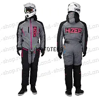 Комбинезон для снегохода (женский) HIZER (Хайзер) №4 black-gray (текстиль) (L)