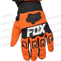 Перчатки мото (детские) FOX (Фокс) №4 Orange/Black (16 см/8-9 лет) мотокросс