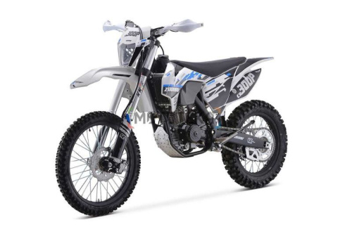 Мотоцикл кроссовый / эндуро Zuumav (Зуумав) CR300P белый/синий фото 4
